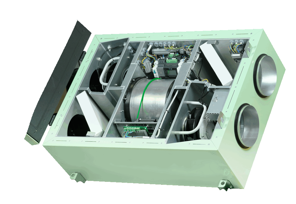 Подвесная приточно-вытяжная установка с роторным рекуператором Ecoclima Pro Vent ECT PF-R 500-E1.0-R-4-Z